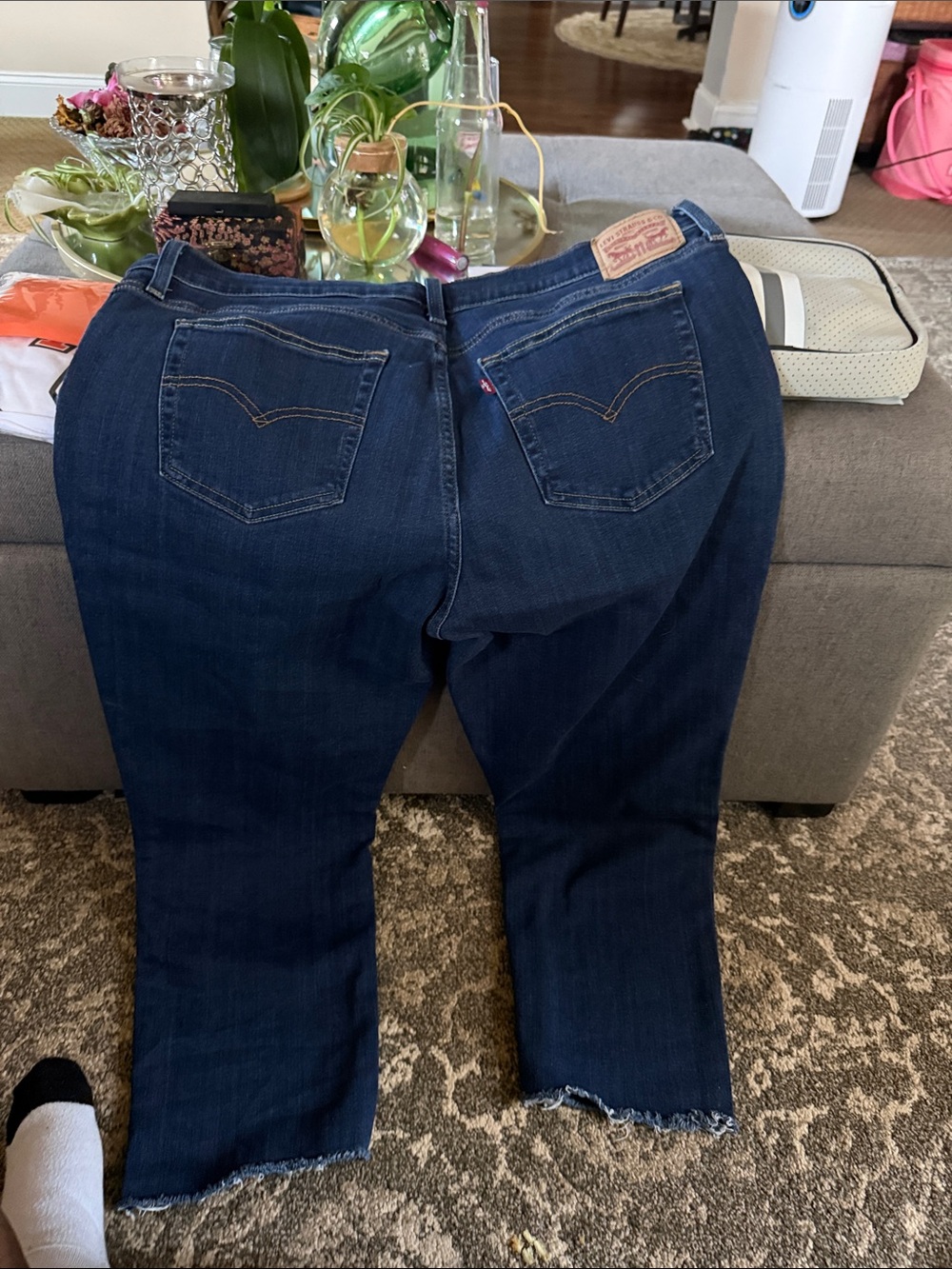 Levi's Women's Dark Indigo Cropped Ankle Jeans